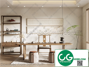 Tea Room 83 3D Model